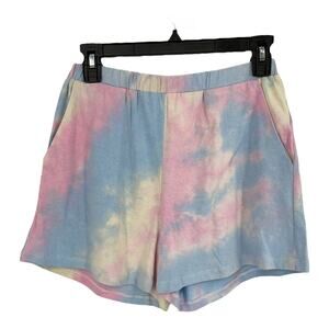 Lush shorts tie dye print pull on knit size Small S